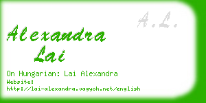 alexandra lai business card
